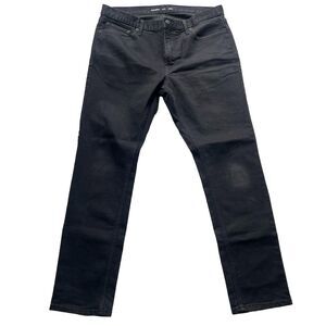 Old Navy Slim Fit Built-In Flex Jeans Mens 36x32 Black Stretchy Lightweight Jean